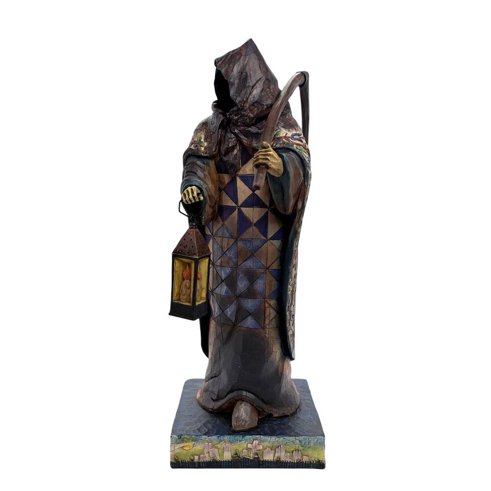 Jim Shore Heartwood Creek Grim Reaper For Whom Comes The Reaper With Box 4002861
